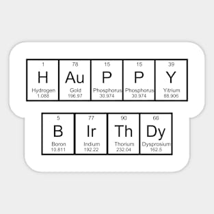 HAuPPY BIrThDy Sticker